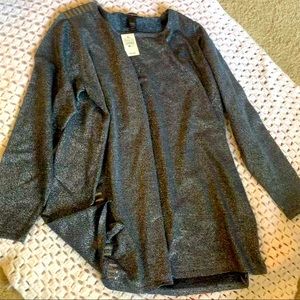 Ashley Stewart shimmer long sleeve top